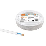 Провод ПУСП 2х1,5 (20м), белый Народный