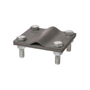 Зажим соединительный 4-х болтовой штырь-полоса, штырь Ø16 - полоса 40х4 мм, термодиффузия (упак. 1 шт.) TDM