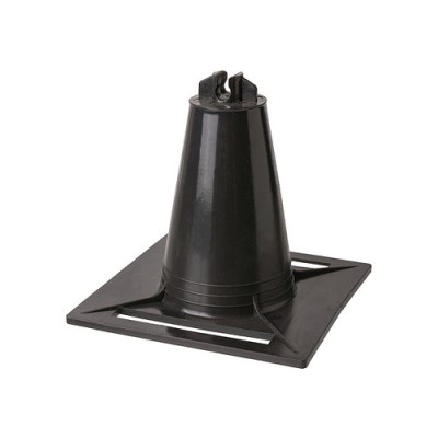 Держатель для плоской кровли универсальный 120х120х100 мм c 1 фиксатором для прута Ø8 мм, под битумную полосу Держатель для плоской кровли универсальный 120х120х100 мм c 1 фиксатором для прута Ø8 мм, под битумную полосу