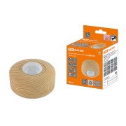 Датчик движения потолочный ДДП-03С (1200Вт, 10-900с, 6м , 3+Лк, 120(сбоку)+360(сверху)гр IP33), "ЭКО" сосна