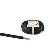 Шнур ШВВП 2х0,5 ГОСТ (5м), черный TDM