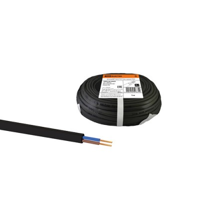 Шнур ШВВП 2х0,5 ГОСТ (5м), черный TDM Шнур ШВВП 2х0,5 ГОСТ (5м), черный TDM