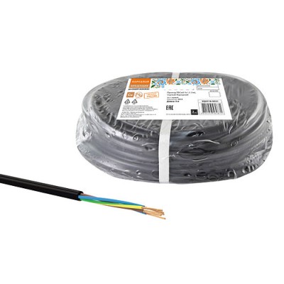 Провод ПВСмб 5х1,5 (5м), черный Народный Провод ПВСмб 5х1,5 (5м), черный Народный