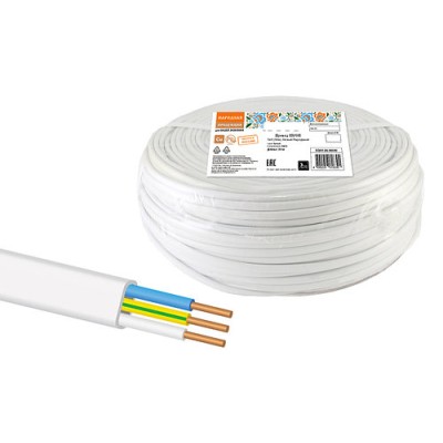 Провод ПУСП 3х4 (30м), белый Народный Провод ПУСП 3х4 (30м), белый Народный