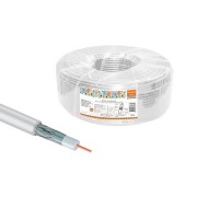 Кабель коаксиальный RG 6 CCS (100м) для внутр. прокладки белый народный