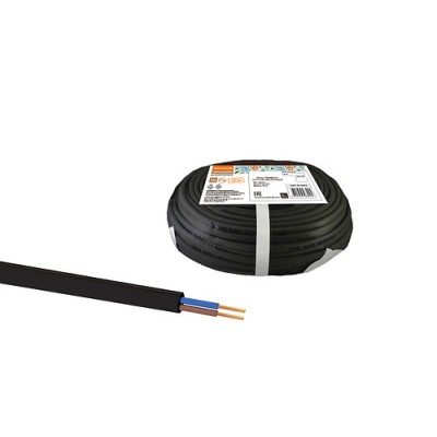 Шнур ШВВПмб 2х0,75 (20м), черный Народный Шнур ШВВПмб 2х0,75 (20м), черный Народный