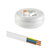 Шнур ШВВПмб 3х0,75 (50м), белый Народный