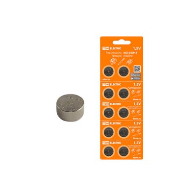 Элемент питания AG12/LR43 Alkaline 1,5V BP-10 TDM Элемент питания AG12/LR43 Alkaline 1,5V BP-10 TDM
