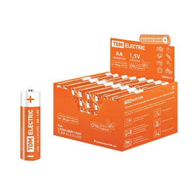 Элемент питания LR6 AA Alkaline 1,5V PAK-96 TDM Элемент питания LR6 AA Alkaline 1,5V PAK-96 TDM