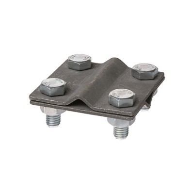 Зажим соединительный крестовой 4-х болтовой прут-прут Ø6-12 мм, термодиффузия (упак. 1 шт.) TDM Зажим соединительный крестовой 4-х болтовой прут-прут Ø6-12 мм, термодиффузия (упак. 1 шт.) TDM