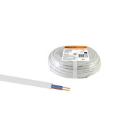 Шнур ШВВП 2х0,75 ГОСТ (20м), белый TDM