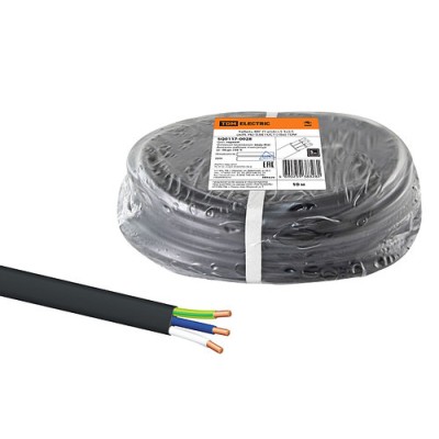 Кабель ВВГ-П нг(А)-LS 3х2,5 ок(N, PE)-0,66 ГОСТ (10м) TDM Кабель ВВГ-П нг(А)-LS 3х2,5 ок(N, PE)-0,66 ГОСТ (10м) TDM