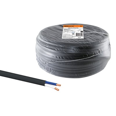 Кабель ВВГ-П нг(А)-LS 2х2,5 ок(N)-0,66 ГОСТ (100м) TDM Кабель ВВГ-П нг(А)-LS 2х2,5 ок(N)-0,66 ГОСТ (100м) TDM