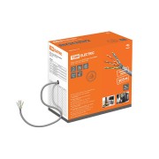 Кабель витая пара U/UTP Cat 6 4х2х23AWG (305м) solid, ПВХ, серый TDM