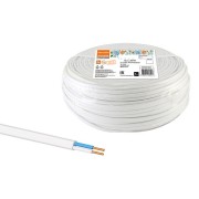 Провод ПУСП 2х1,5 (50м), белый Народный