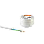 Провод ПВС 3х0,75 ГОСТ (10м), белый TDM