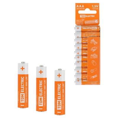 Элемент питания LR03 AAA Alkaline 1,5V SC-10 TDM Элемент питания LR03 AAA Alkaline 1,5V SC-10 TDM
