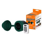 Комплект для беспроводного управления нагрузкой "Сад" ПУ6-Р3К.1 (Пульт-брелок + 1 приемник-розетка (IP44))