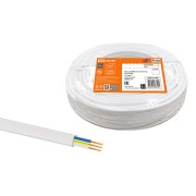 Провод ПГВВП 3х1,5 ГОСТ (5м), белый TDM