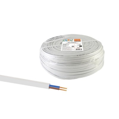 Шнур ШВВПмб 2х0,75 (200м), белый Народный Шнур ШВВПмб 2х0,75 (200м), белый Народный