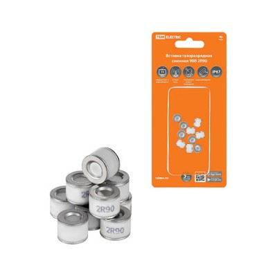 Вставка газоразрядная сменная 90В 2R90 (упак. 10 шт.) TDM Вставка газоразрядная сменная 90В 2R90 (упак. 10 шт.) TDM
