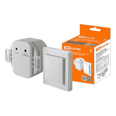 Комплект для беспроводного управления нагрузкой "Умный выключатель" РВ1-М1.1 (1 радиовыкл. (1 кл.) + 1 Комплект для беспроводного управления нагрузкой "Умный выключатель" РВ1-М1.1 (1 радиовыкл. (1 кл.) + 1