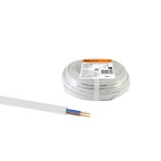 Шнур ШВВП 2х0,5 ГОСТ (50м), белый TDM