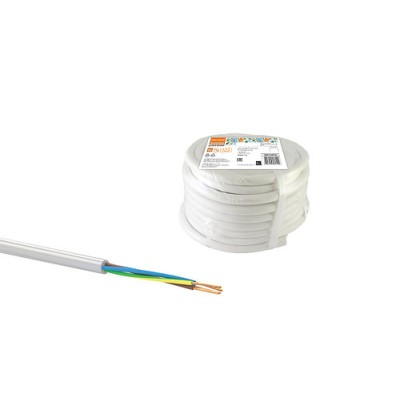 Провод ПВСмб 4х1 (5м), белый Народный Провод ПВСмб 4х1 (5м), белый Народный