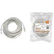 Патч-корд народный U/UTP Cat 5e 4PR 24AWG PVC, литой 15 м, серый