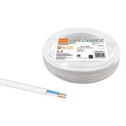 Провод ПУСП 2х1,5 (10м), белый Народный