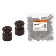 Керамический изолятор для ретро провода «ЭКО» бук (25шт) TDM