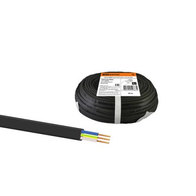 Шнур ШВВП 3х0,5 ГОСТ (50м), черный TDM Шнур ШВВП 3х0,5 ГОСТ (50м), черный TDM