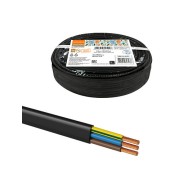 Шнур ШВВПмб 3х0,5 (20м), черный Народный