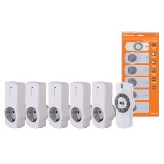 Комплект для беспроводного управления розетками ПУ4-Р1.5 (5 приемников) "Уютный дом" TDM