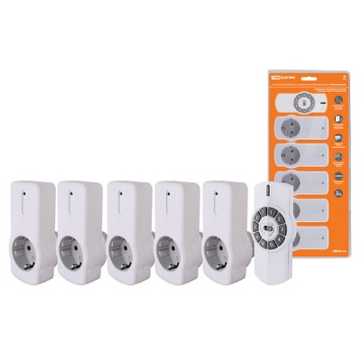 Комплект для беспроводного управления розетками ПУ4-Р1.5 (5 приемников) "Уютный дом" TDM Комплект для беспроводного управления розетками ПУ4-Р1.5 (5 приемников) "Уютный дом" TDM