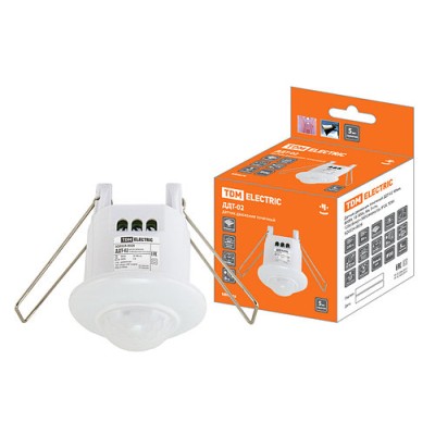 Датчик движения точечный ДДТ-02 40мм, 800Вт, 10-900с, 6м, 3+лк, 120(сбоку)+360(сверху)гр, IP20, TDM Датчик движения точечный ДДТ-02 40мм, 800Вт, 10-900с, 6м, 3+лк, 120(сбоку)+360(сверху)гр, IP20, TDM