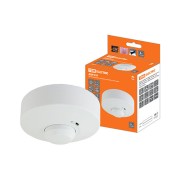 Датчик движения микроволновый (потол.) ДДМ-03П 5,8ГГц, 1200Вт, 10-720с, 1-8м, 3+лк, 180(сбоку)+360(сверху)гр,