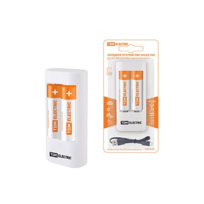 Зарядное устройство 3022Н (300 mA 2 слота АА/ААА 1 кан.+2xAA2500 USB) TDM Зарядное устройство 3022Н (300 mA 2 слота АА/ААА 1 кан.+2xAA2500 USB) TDM