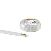 Шнур ШВВП 3х0,5 ГОСТ (50м), белый TDM