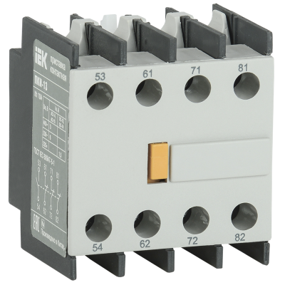 Приставка ПКИ-13 дополнительные контакты 1з+3р IEK KPK10-13 Приставка ПКИ-13 дополнительные контакты 1з+3р IEK KPK10-13