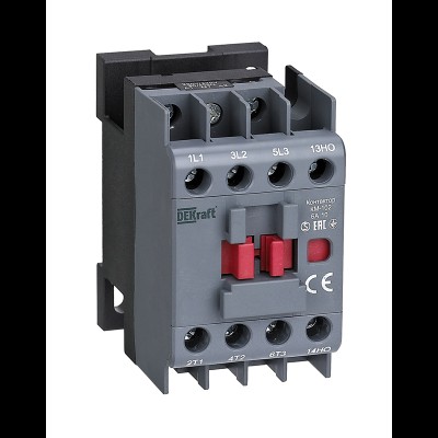 Контактор 9А 230В АС АС3 АС4 1НО+1НЗ КМ-102 DEKraft 21904DEK Контактор 9А 230В АС АС3 АС4 1НО+1НЗ КМ-102 DEKraft 21904DEK