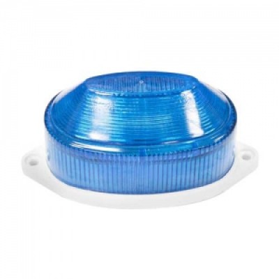 Лампа строб накладная 0,5W 220V (30 светодиодов) синяя NEON-NIGHT 50мм 415-113 Лампа строб накладная 0,5W 220V (30 светодиодов) синяя NEON-NIGHT 50мм 415-113