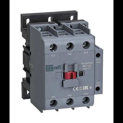 Контактор КМ102 95А 230В 1НО+1НЗ 22010DEK Контактор КМ102 95А 230В 1НО+1НЗ 22010DEK