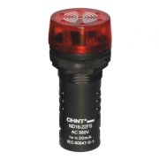 Сигнализатор звуковой ND16-22LC ?22 мм красный LED АС/DC24В (R)(CHINT) 593466