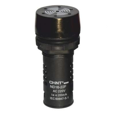 Сигнализатор звуковой ND16-22L ?22 мм черный АС220В (R)(CHINT) 593483 Сигнализатор звуковой ND16-22L ?22 мм черный АС220В (R)(CHINT) 593483