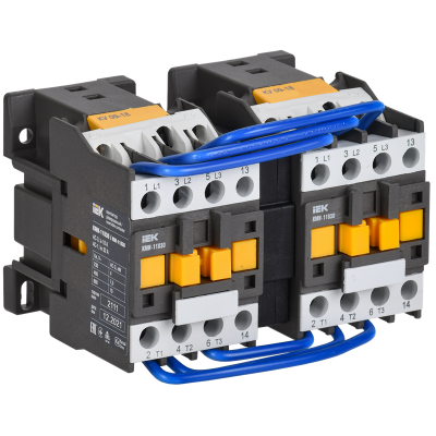 Контактор КМИ-11830 реверс 18А 400В/АС3 2НО IEK KKM13-018-400-20-1 Контактор КМИ-11830 реверс 18А 400В/АС3 2НО IEK KKM13-018-400-20-1