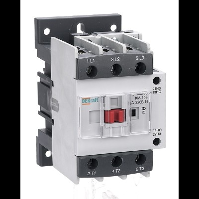 Контактор КМ-103 50А 220В 1НО+1НЗ 22133DEK Контактор КМ-103 50А 220В 1НО+1НЗ 22133DEK