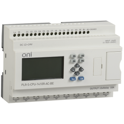 Логическое реле PLR-S. CPU1410(R) 220В AC с экраном PLR-S-CPU-1410R-AC-BE Логическое реле PLR-S. CPU1410(R) 220В AC с экраном PLR-S-CPU-1410R-AC-BE