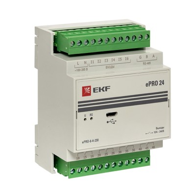 Модуль расширения ePRO удаленного управления 6вх4вых 230В EKF PROxima ePRO-6-4-230 Модуль расширения ePRO удаленного управления 6вх4вых 230В EKF PROxima ePRO-6-4-230