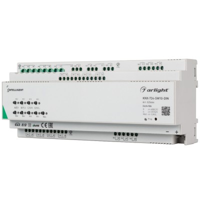 INTELLIGENT Релейный модуль KNX-724-SW10-DIN (BUS, 24х10A) 025664 INTELLIGENT Релейный модуль KNX-724-SW10-DIN (BUS, 24х10A) 025664